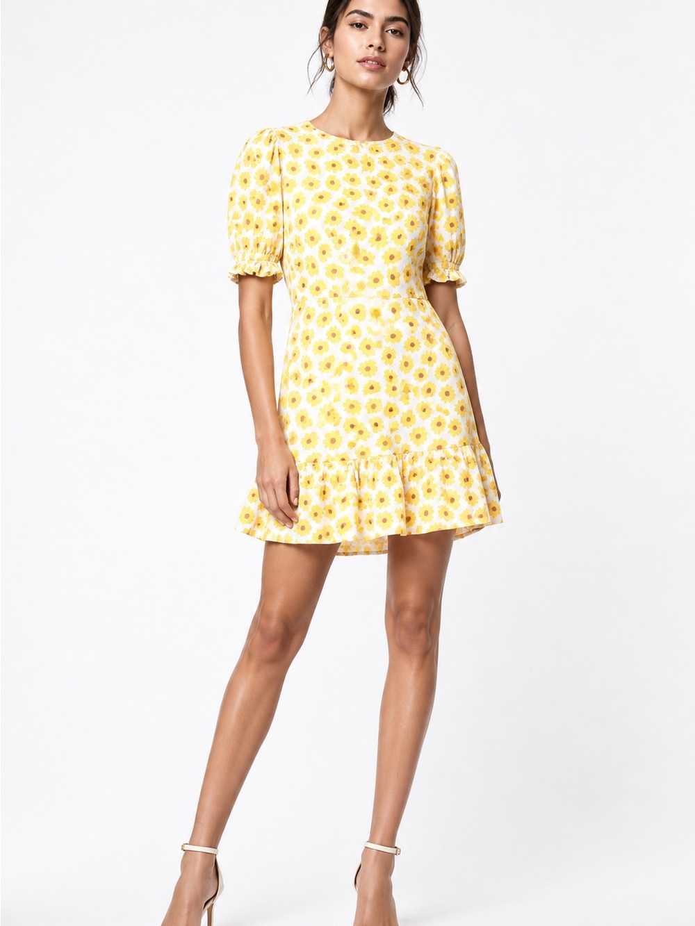 Faithfull the Brand Jeanette Mini Dress - Floral Yellow